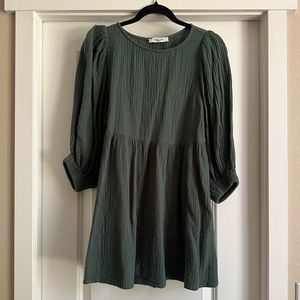 Forest Green Carly Jean Mini Dress/Tunic